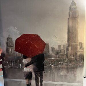 Ruane Manning "Modern Couple in NY" Canvas Print 16 X 20 Signed by Artist
